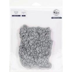 Top 10 👍 Pinkfresh Studio Blushing Floral A2 Cling Rubber Background Stamp 👍