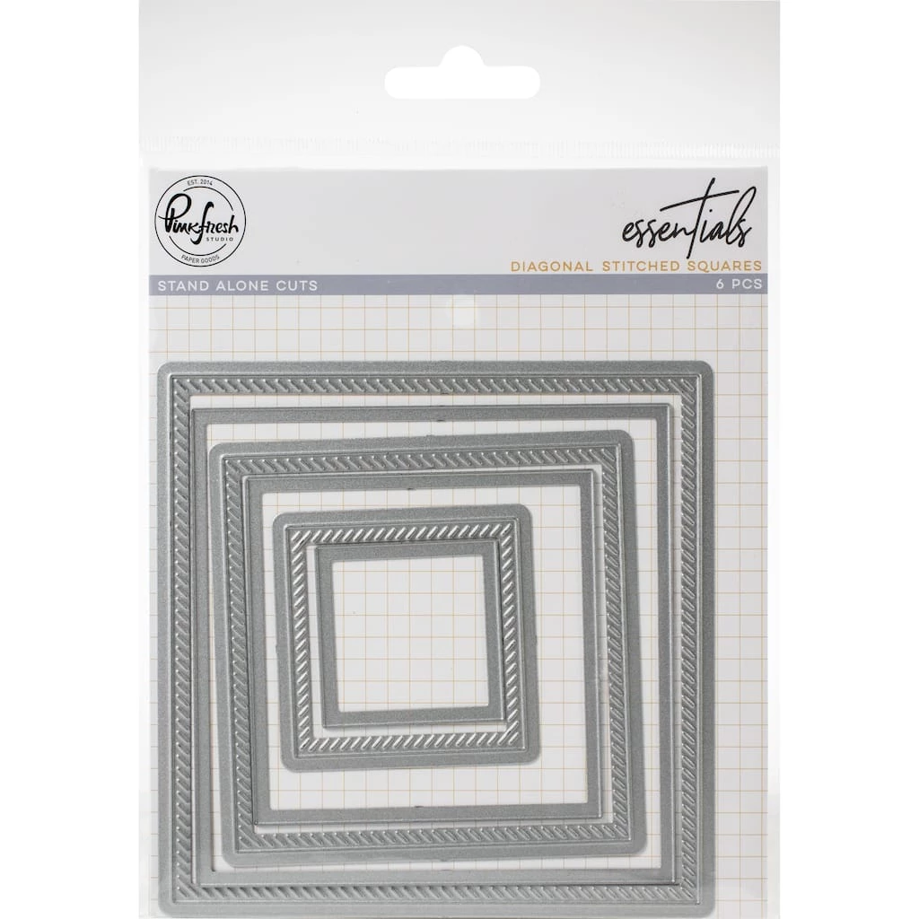 Best Pirce π₯ Pinkfresh Studio Essentials Diagonal Stitched Squares Die Set β 3 Best Pirce π₯ Pinkfresh Studio Essentials Diagonal Stitched Squares Die Set β