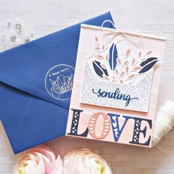 Discount 💯 Pinkfresh Studio Leafy Envelope Die ⭐ -Copic Shop D409256S 13