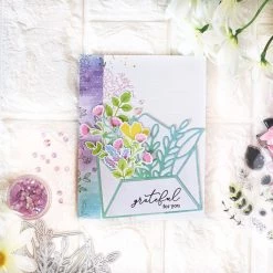 Discount 💯 Pinkfresh Studio Leafy Envelope Die ⭐ -Copic Shop D409256S 4