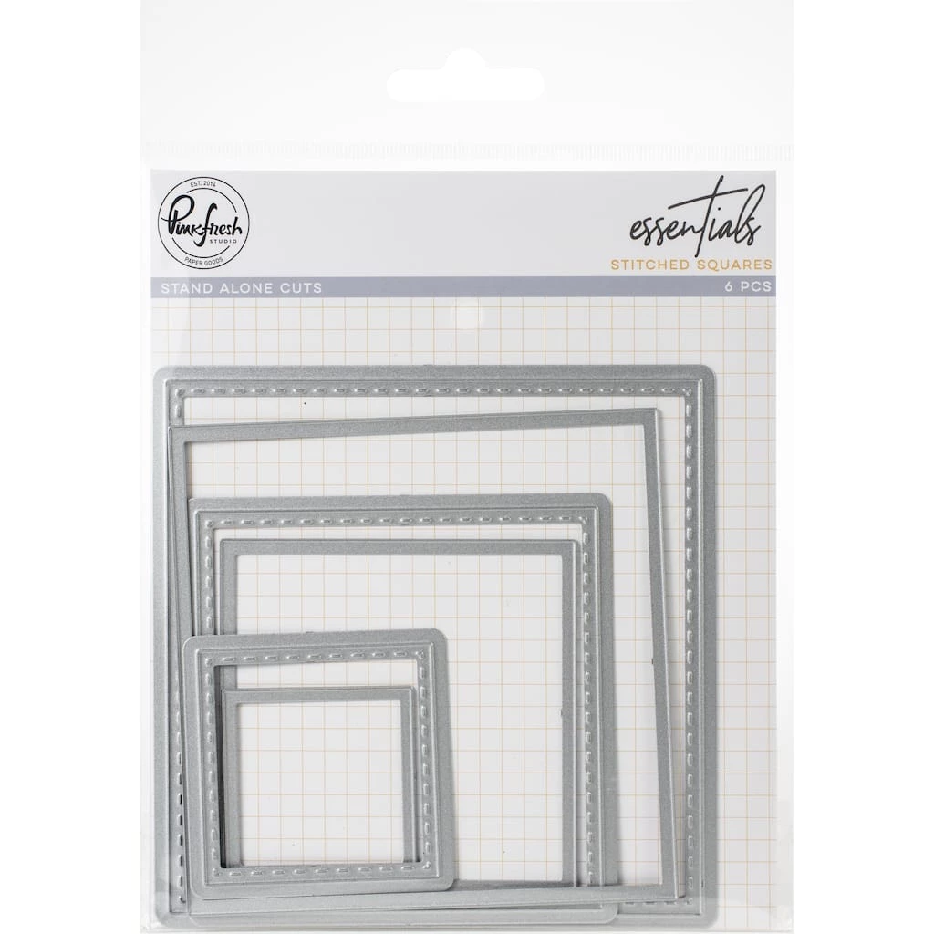 Promo 🤩 Pinkfresh Studio Essentials Stitched Squares Die Set 😉 3 Promo 🤩 Pinkfresh Studio Essentials Stitched Squares Die Set 😉