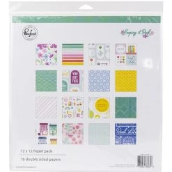 Brand new 💯 Pinkfresh Studio Keeping It Real 12" x 12" Paper Pack, 16 Sheets 😀