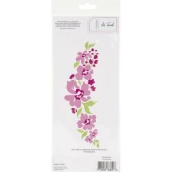 Buy ⌛ Pinkfresh Studio Slimline Floral Notes Stencil Set, 4" x 9" 😍 -Copic Shop D505013S 3