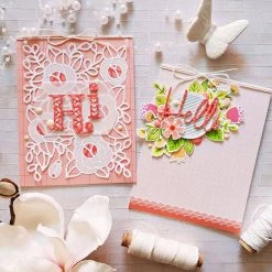 Promo 🎉 Pinkfresh Studio Kelly Alpha Uppercase Die Set 😉 -Copic Shop D505263S 9