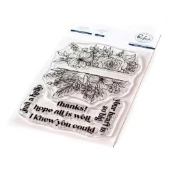 Best reviews of 🎉 Pinkfresh Studio Just A Hello Floral Clear Stamp Set ✨