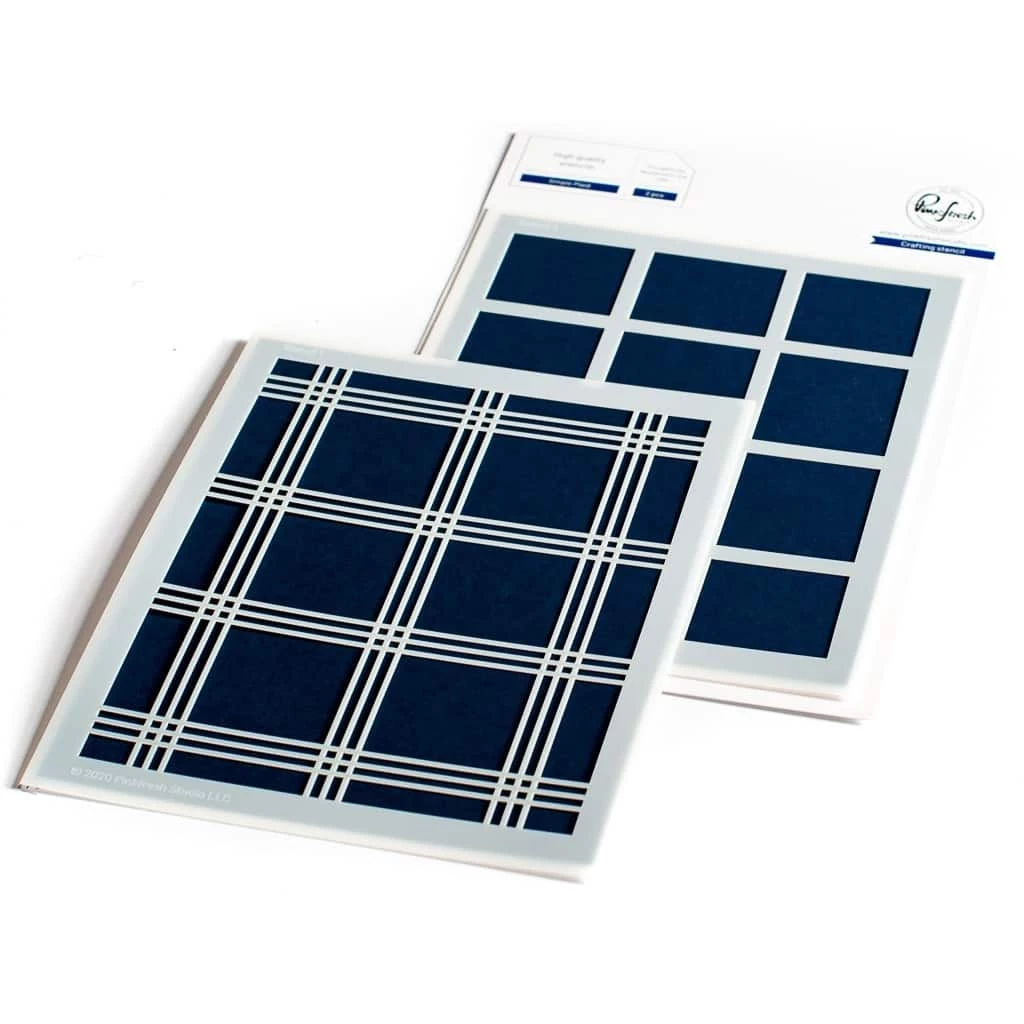 Coupon ๐งจ Pinkfresh Studio Simple Plaid Layering Stencil Set ๐ 3 Coupon ๐งจ Pinkfresh Studio Simple Plaid Layering Stencil Set ๐