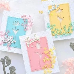 Coupon 🥰 Pinkfresh Studio Fancy Script Words Hot Foil Plate 😍 -Copic Shop D670567S 5