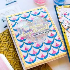 Cheapest 🎉 Pinkfresh Studio Geo Arch Hot Foil Plate 💯 -Copic Shop D670571S 3