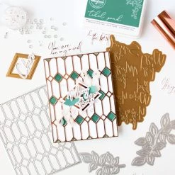 Buy ⭐ Pinkfresh Studio Modern Script Sentiments Hot Foil Plate 🧨 -Copic Shop D670573S 4