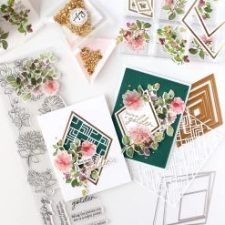 Brand new ✨ Pinkfresh Studio Nested Diamonds Hot Foil Plates 🧨 -Copic Shop D670577S 3