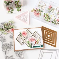 Brand new ✨ Pinkfresh Studio Nested Diamonds Hot Foil Plates 🧨 -Copic Shop D670577S 4