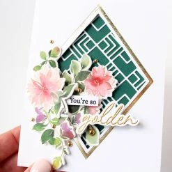 Brand new ✨ Pinkfresh Studio Nested Diamonds Hot Foil Plates 🧨 -Copic Shop D670577S 5