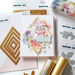 Brand new ✨ Pinkfresh Studio Nested Diamonds Hot Foil Plates 🧨 -Copic Shop D670577S 6