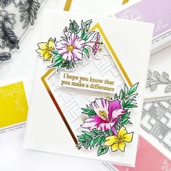 Brand new ✨ Pinkfresh Studio Nested Diamonds Hot Foil Plates 🧨 -Copic Shop D670577S 7