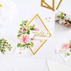 Brand new ✨ Pinkfresh Studio Nested Diamonds Hot Foil Plates 🧨 -Copic Shop D670577S 9