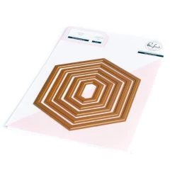 Best Sale 👍 Pinkfresh Studio Nested Hexagons Hot Foil Plates 🛒