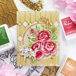 Deals ❤️ Pinkfresh Studio Stained Glass Hot Foil Plate 😀 -Copic Shop D670579S 4